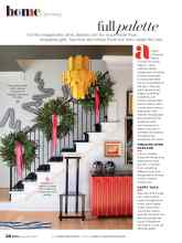 Better Homes & Gardens December 2020 Magazine Article: Full palette