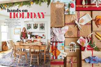 Better Homes & Gardens December 2020 Magazine Article: Hands-on HOLIDAY