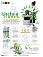 Better Homes & Gardens February 2021 Magazine Article: How green is your kitchen routine?