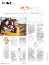 Better Homes & Gardens February 2021 Magazine Article: PETS MAKE LIFE BETTER