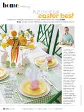 Better Homes & Gardens April 2021 Magazine Article: PUT ON YOUR easter best