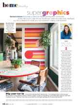 Better Homes & Gardens May 2021 Magazine Article: Super graphics