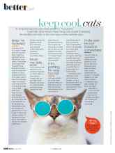 Better Homes & Gardens June 2021 Magazine Article: Keep cool, Cats