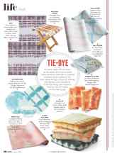 Better Homes & Gardens August 2021 Magazine Article: TIE-DYE