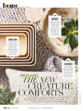 Better Homes & Gardens September 2021 Magazine Article: TREND ALERT THE NEW CREATURE COMFORTS