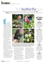Better Homes & Gardens September 2021 Magazine Article: The butterfly guy