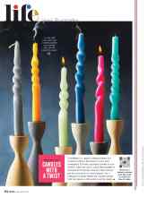 Better Homes & Gardens November 2021 Magazine Article: CANDLES WITH A TWIST