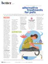 Better Homes & Gardens November 2021 Magazine Article: The lowdown on alternative treatments for pets