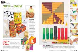 Better Homes & Gardens December 2021 Magazine Article: CRAFTED FOR KWANZAA