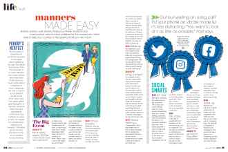 Better Homes & Gardens December 2021 Magazine Article: Manners MADE EASY