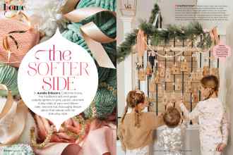Better Homes & Gardens December 2021 Magazine Article: The SOFTER SIDE