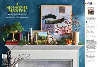 Better Homes & Gardens December 2021 Magazine Article: A SEASONAL MANTEL