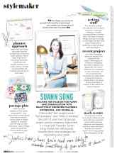 Better Homes & Gardens January/February 2022 Magazine Article: SUANN SONG