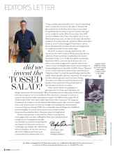 Better Homes & Gardens March 2022 Magazine Article: Did we invent the TOSSED SALAD?