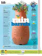 Better Homes & Gardens April 2022 Magazine Article: Rain barrels