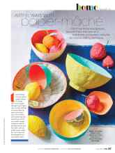 Better Homes & Gardens May 2022 Magazine Article: ARTFUL WAYS WITH papier-mâché
