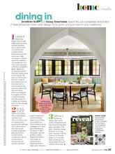 Better Homes & Gardens July/August 2022 Magazine Article: dining in