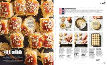 Better Homes & Gardens November 2022 Magazine Article: Milk Bread Rolls