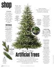Better Homes & Gardens December 2022 Magazine Article: How to Buy Artificial Trees