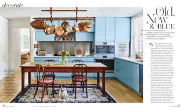 Better Homes & Gardens June 2023 Magazine Article: Old, New & BLUE