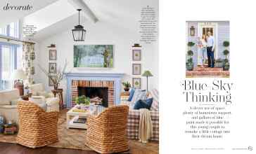 Better Homes & Gardens July/August 2023 Magazine Article: Blue-Sky Thinking