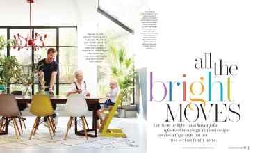Better Homes & Gardens September 2023 Magazine Article: All the bright MOVES