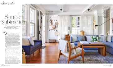 Better Homes & Gardens November 2023 Magazine Article: Simple Subtraction