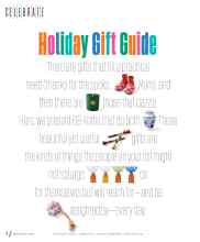 Better Homes & Gardens December 2023 Magazine Article: Holiday Gift Guide