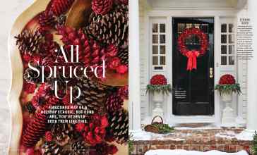 Better Homes & Gardens December 2023 Magazine Article: All Spruced Up