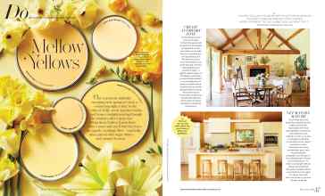 Better Homes & Gardens March 2024 Magazine Article: Mellow Yellows