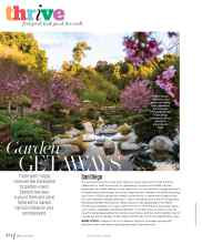 Better Homes & Gardens April 2024 Magazine Article: Garden GETAWAYS