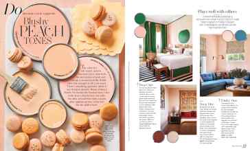 Better Homes & Gardens May 2024 Magazine Article: Blushy PEACH TONES
