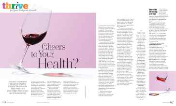 Better Homes & Gardens June 2024 Magazine Article: Cheers to Your Health?