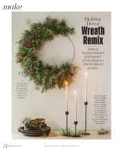 Better Homes & Gardens December 2024 Magazine Article: Holiday Decor Wreath Remix