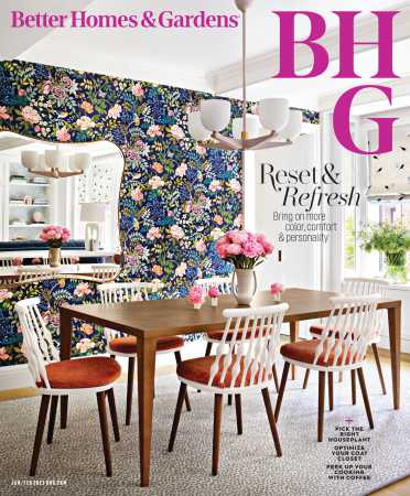 Better Homes & Gardens January/February 2025 Magazine Cover