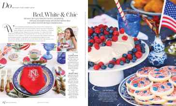 Better Homes & Gardens July/August 2025 Magazine Article: Red, White & Chic