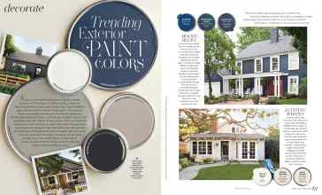 Better Homes & Gardens July/August 2025 Magazine Article: Trending Exterior PAINT COLORS