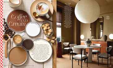 Better Homes & Gardens October 2025 Magazine Article: COFFEE AND CREAM