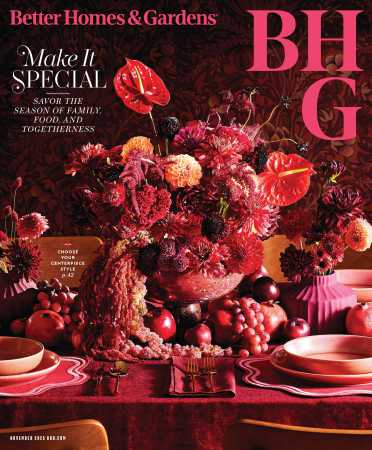 Better Homes & Gardens November 2025 Magazine Cover