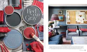 Better Homes & Gardens November 2025 Magazine Article: Red AND Gray