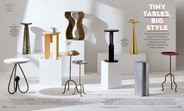 Better Homes & Gardens January/February 2026 Magazine Article: TINY TABLES, BIG STYLE